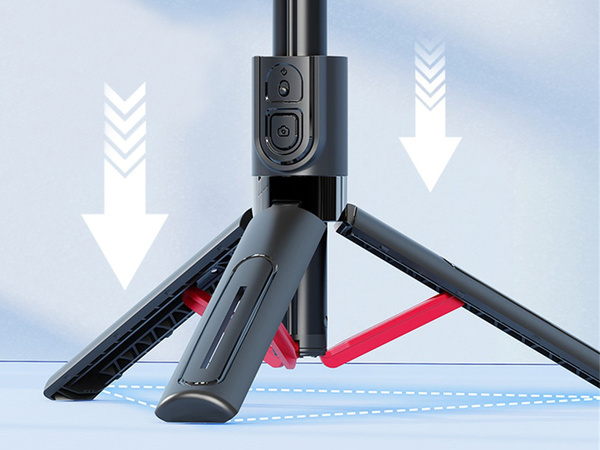 Palo para selfie soporte para teléfono trípode mando a distancia bluetooth 90 cm