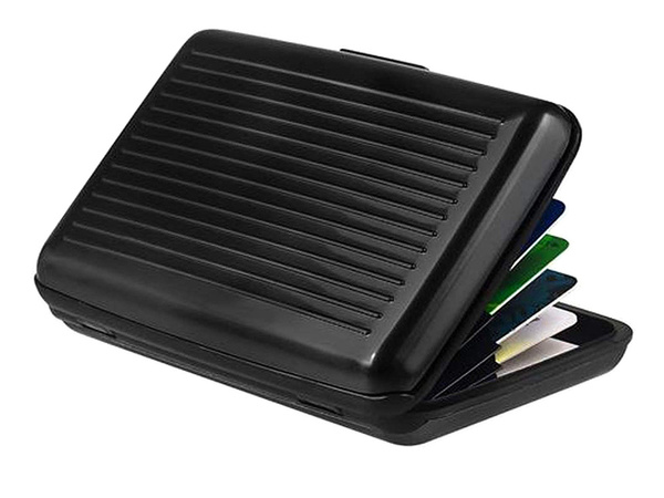 Porte-cartes documents aluminium portefeuille