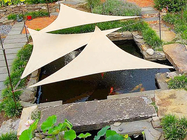 3x3x3m waterproof garden sunshade triangle