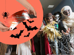 Halloween girland 2m naloge z nalogami z nalogami za dekoracijo halloween