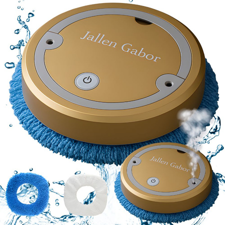 Robot mopujący automatyczny bezprzewodowy elektryczny sprzątający złoty