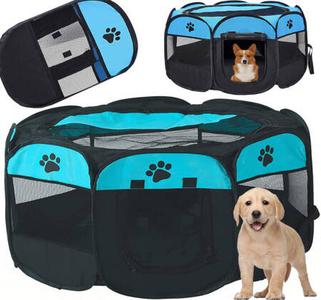 Corral plegable para perros cama para gatos jaula grande perrera ligera