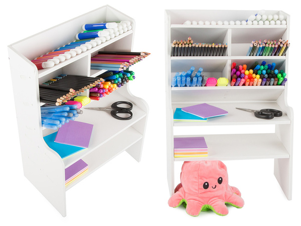 Organiser desk cabinet shelves bookcase