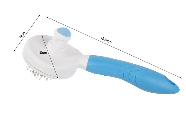 Self-cleaning hair brush for dogs cats