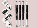 Multifunction pen screwdriver multitool 6in1 spirit level clip