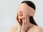 Blindfold sleeping mask comfortable sleep travel 2 sides warm cold