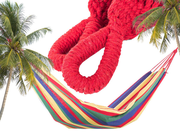 Kerti függőágy dupla xxl turista csíkos borító 200 x 150 nagy