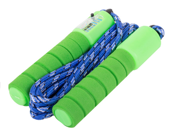 Lēkšana pa virvi ar skaitītāju crossfit regulējama virkne fitnesa vingrinājumu kustība