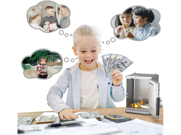 Money box cash machine access code banknotes