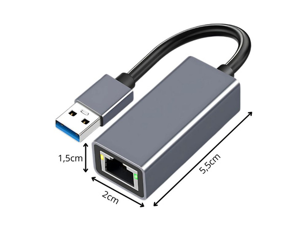 Adapteris usb a tipo ethernet adapteris tinklo kortelė lan rj45 100mb
