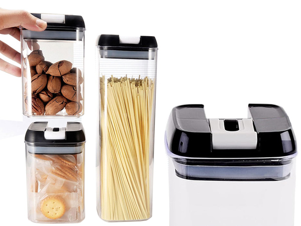 Contenants de cuisine pour aliments pour pâtes contenant avec joint set de 7 pièces