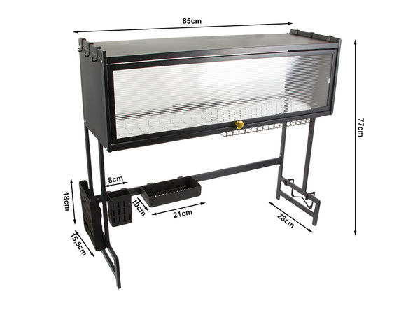 Dryer for dishes, plates and cutlery large drinker cabinet organiser 85 cm
