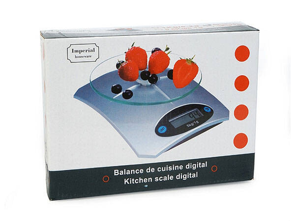 Elektronická kuchyňská váha přesný displej 5 kg/1g lcd displej