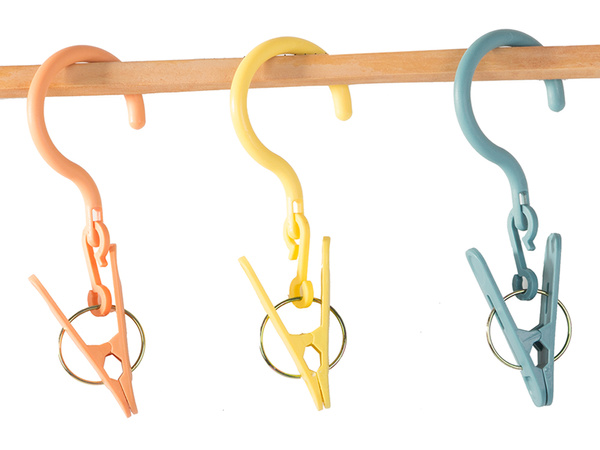 Pinza con gancho juego de 3 piezas pinza para secar ropa