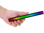 Usb leds sonido respuesta multicolor neon rgb led tira parpadea 18 modos