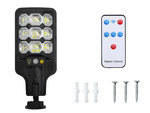 Lampa solarna zewnętrzna led uliczna z czujnikiem ruchu i zmierzchu + pilot
