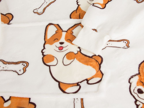 Teplá mikina pre psov oversize deka xxl 2v1 hrubá kožušina mäkká s kapucňou