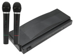 Kit karaoke 2x microphone sans fil + station