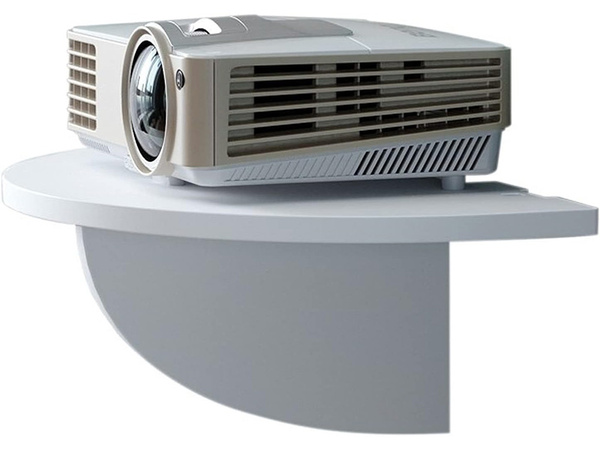 Étagère murale pour vase fleurs chargeur de téléphone blanc mat