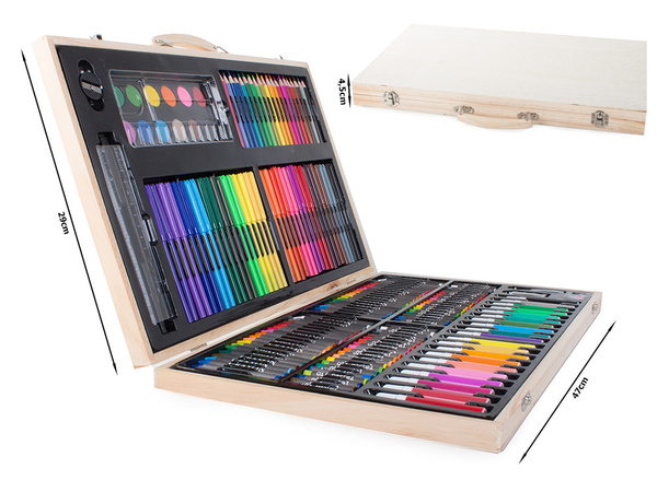 Set de arte para pintar estuche madera 180