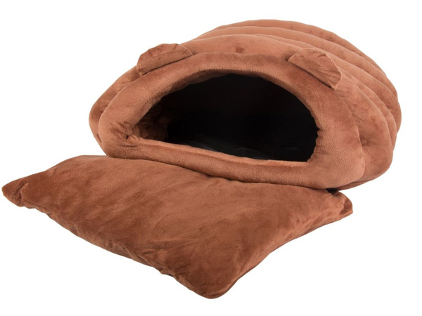 Plišasta postelja kokon za psa mačka mehka blazina posteljnina puhasto