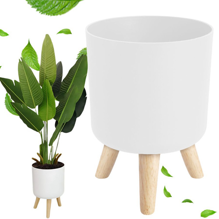Pot de fleurs pot de fleurs sur pieds pour la maison jardin debout blanc