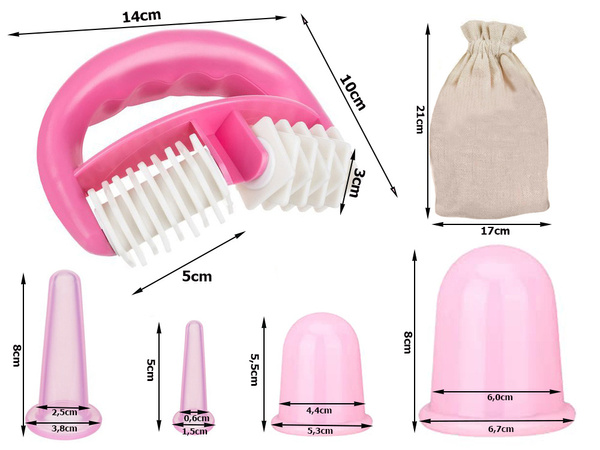 Silikonski kitajski mehurček set masažnik telesa