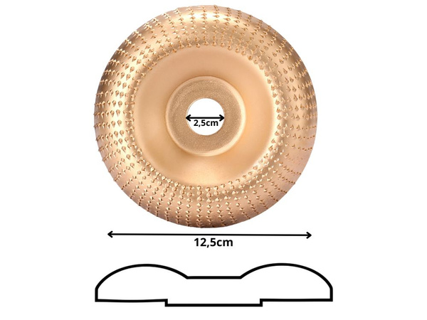 Holzschleifscheibe schnitzwinkelhobel gold
