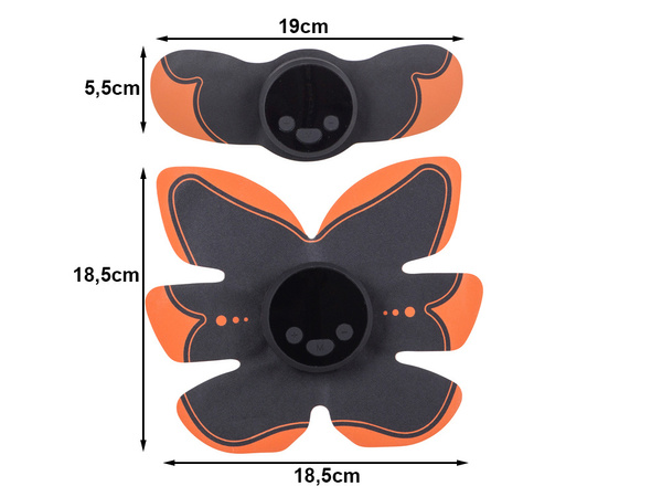 Electrostimulator 3x ems-bauchmuskelstimulator