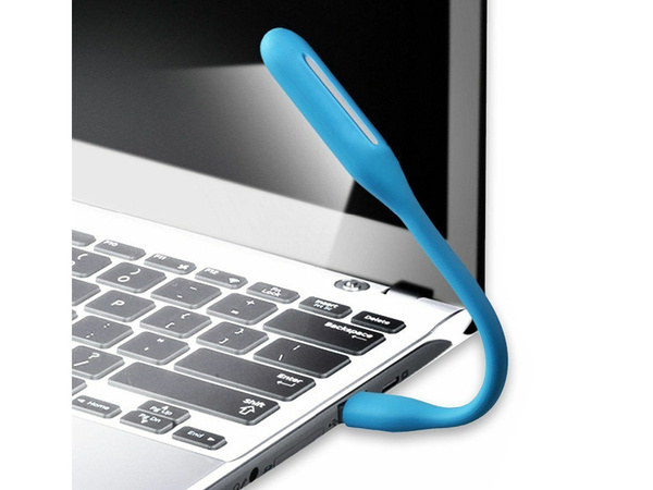 Silikonová flexibilní usb lampa pro notebook 6 vedla silná