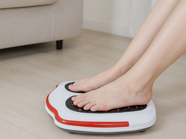 Massage électrique pour les pieds vibrant chauffant réglage de l'intensité