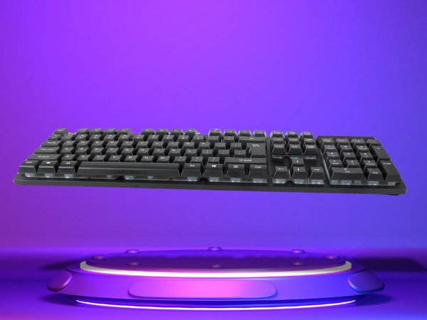 Spēļu tastatūra ar aizmugurējo apgaismojumu