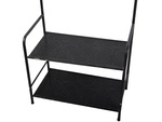 Standing clothes hanger for outerwear jackets shoes stand shelves