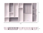 Velik kozmetični organizator modularni predal vložek 12 kosov