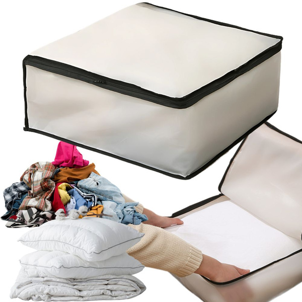 Organisateur de literie organisateur de vêtements housse de couette housse de fermeture éclair