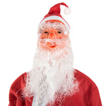 Padre navidad mascara barba estrella sombrero