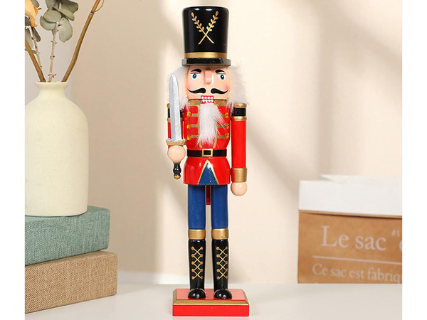 Nutcracker vojak dewniany dekorativna božična figurica darilo