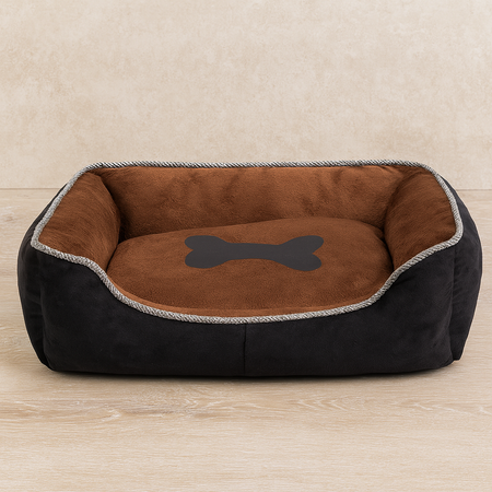 CAMA PARA MASCOTAS HUESO L MARRÓN (25)