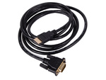 Kábel vga - hdmi 2m zlaté full hd konektory d-sub kábel