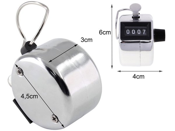 Hand clicker mechanical pedometer counter