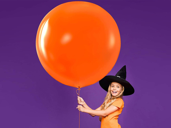 Komplet balonov za halloween črno oranžni 20 kosov
