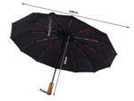 Regenschirm klappschirm automatisch schwarz unisex elegant gross dezent