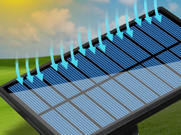 Lampă solară cu senzor de mișcare crepusculară 171 led panou separat grădină