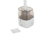 Brosse de toilette en silicone pour la salle de bain avec distributeur de liquide