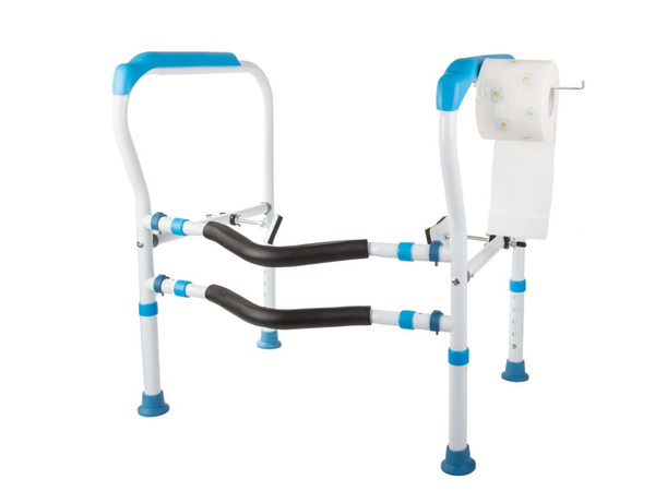 Toilet handle adjustable handrail stable for seniors