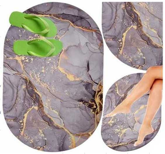 OVAL BATHROOM MAT 60X40 (50)