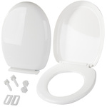 Universal free-floating toilet seat