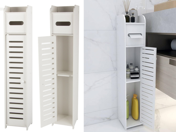 Estante organizador de papel para armario de baño