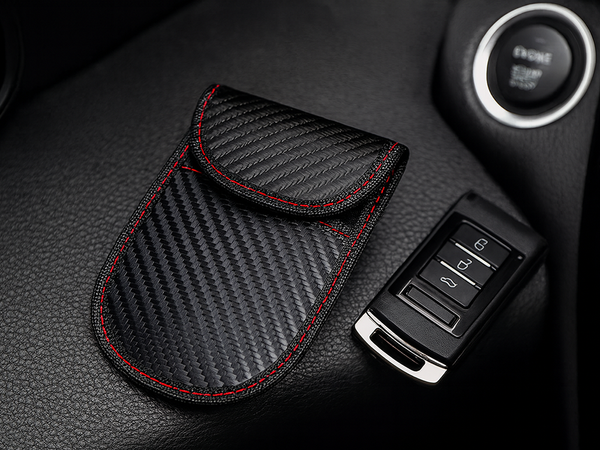 Etui für autoschlüssel mit diebstahlsicherung und rfid-signalblockierung