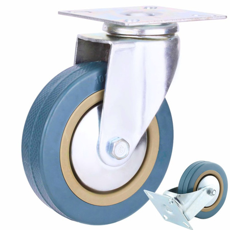 Furniture collar 4 inch rolling metal for furniture carrier quiet 100mm